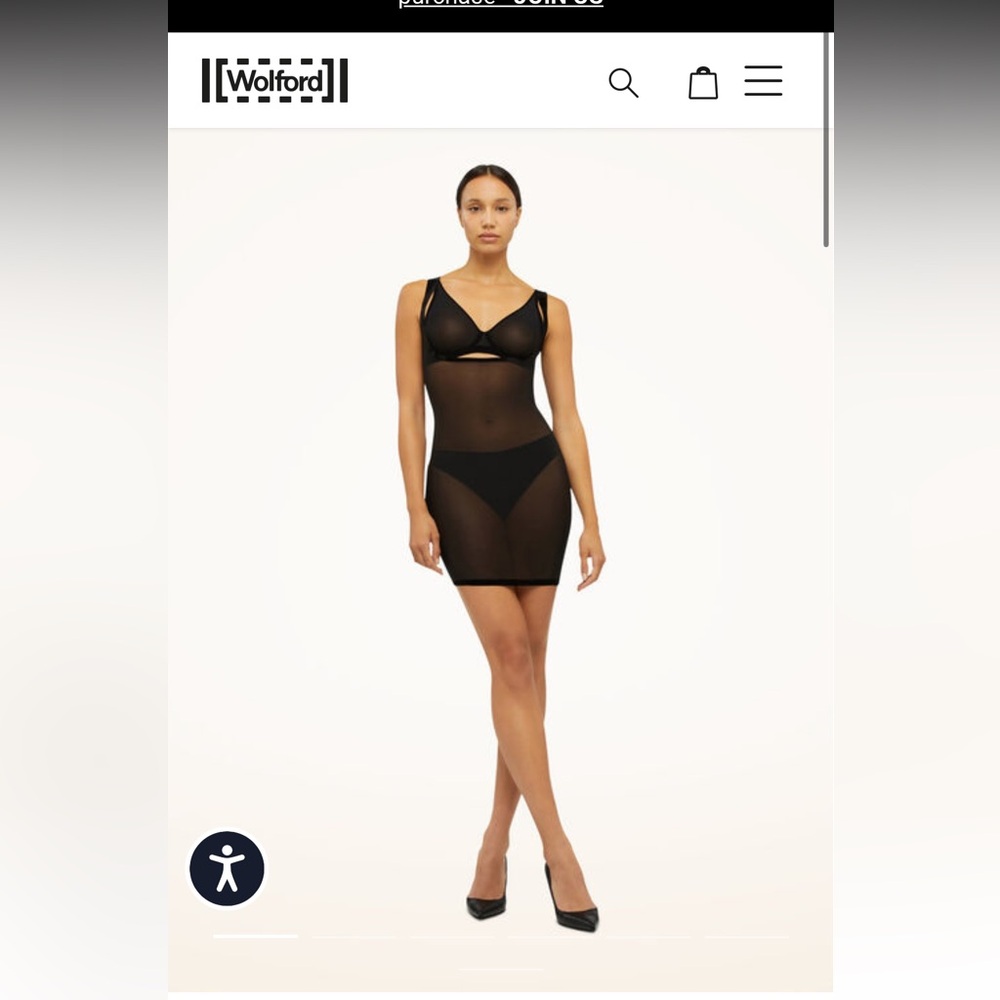 NWT Wolford Shapewear Tulle Forming Dress 34/XS